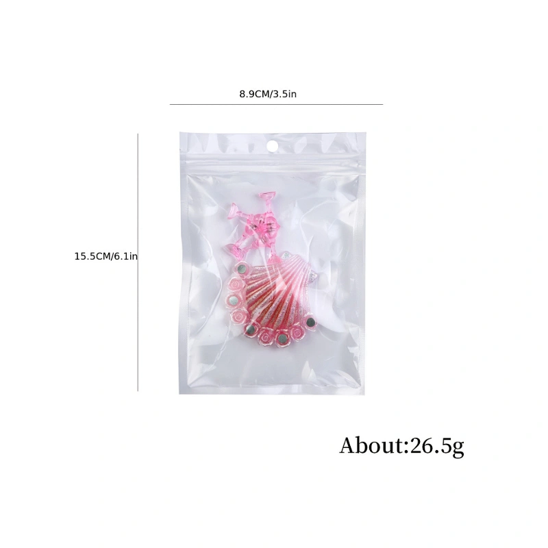 Fashion Aurora Mermaid Shell Plastic Nail Art Holder